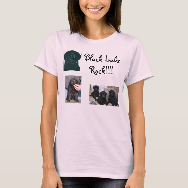 Black Labradors Rock !!!! T-Shirt (Vorderseite)