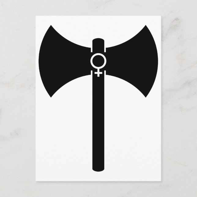 Black Labrys Postkarte (Vorderseite)