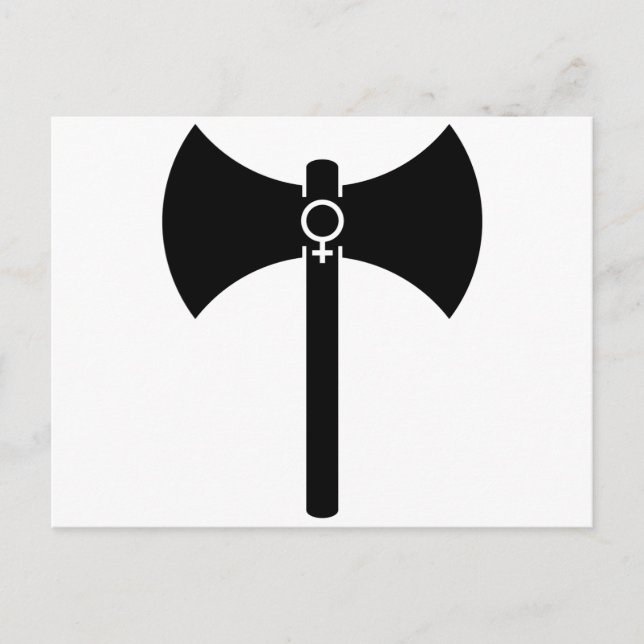 Black Labrys Postkarte (Vorderseite)
