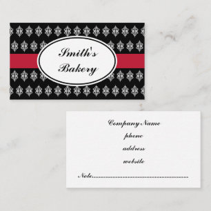 Black Lace Business Card Visitenkarte