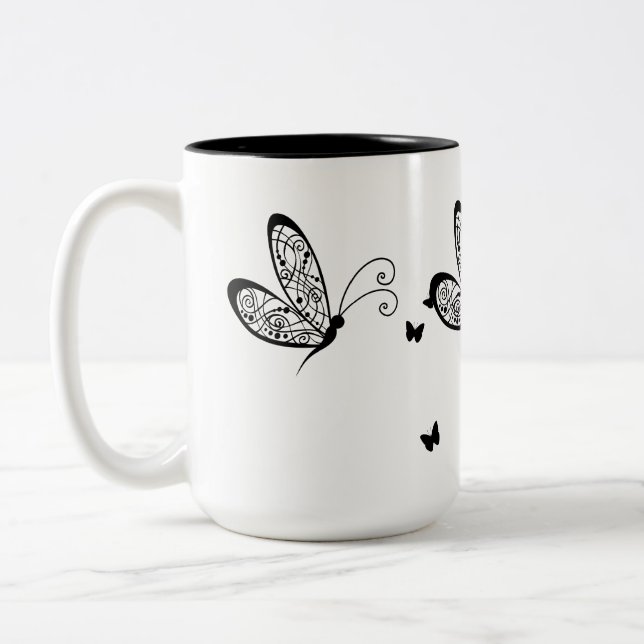 Black Lace Butterfells 1 Zweifarbige Tasse (Links)