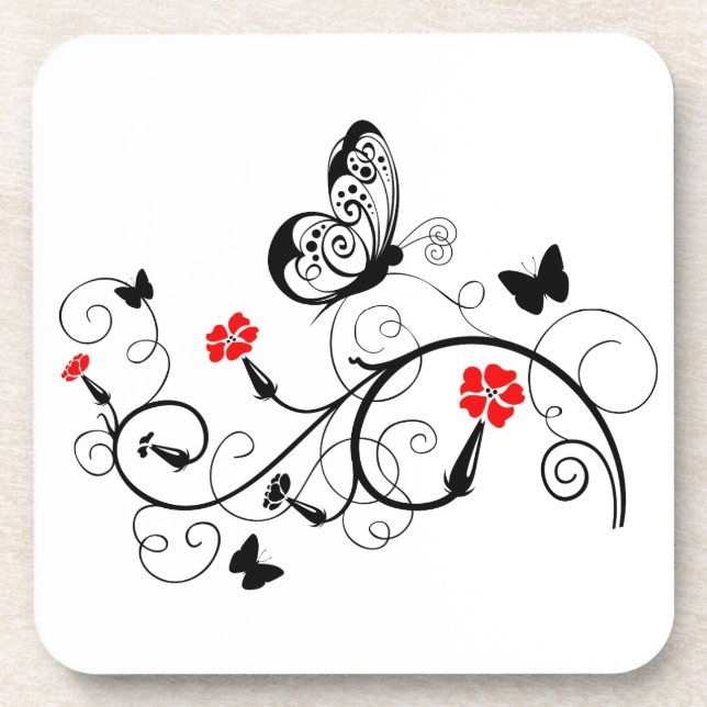Black Lace Butterfells 4 Untersetzer (Vorderseite)