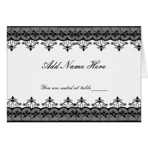 Black Lace Platzkarten