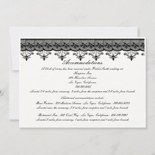 Black Lace Umschlagkarten Einladung
