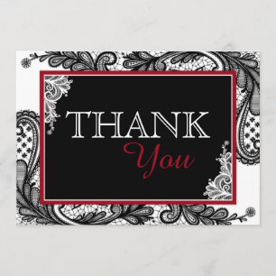 Black Lace White Modern Goth Danke