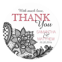 Black Lace White Modern Goth Danke Label