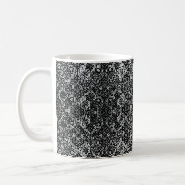 Black Lacework Artists Kaffeetasse (Links)
