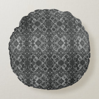 Black Lacework Artists Round Rundes Kissen