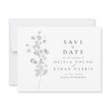 Black Lacquer Save the Date