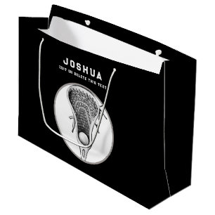 Black Lacrosse Große Geschenktasche Geschenktüte
