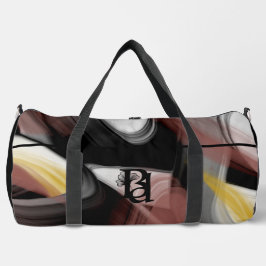 Black Large Gym Duffel Bag Trend Abstrakt Powdery Duffle Bag