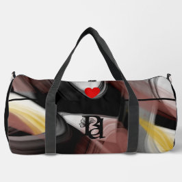 Black Large Gym Duffel Bag Trend Abstrakt Powdery Duffle Bag