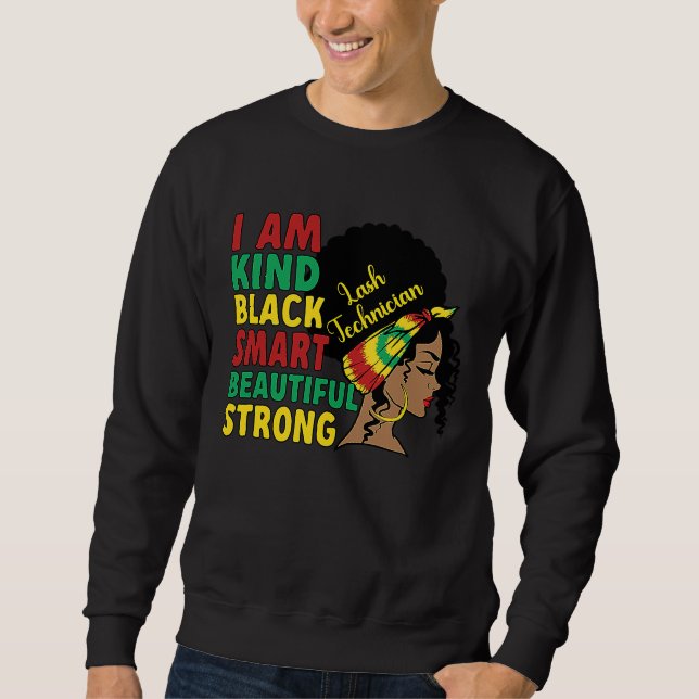 Black Lash Technician African American Lash Tech Sweatshirt (Vorderseite)