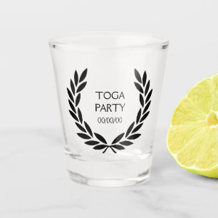 Black Laurel Wreath Schnapsglas