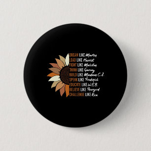 Black Leader Black History Montag Traum wie Martin Button