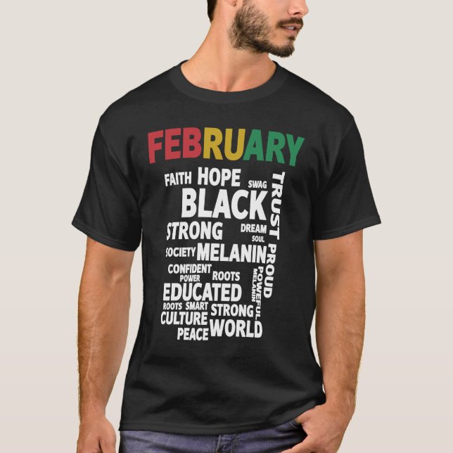 Black Leaders BLM Melanin Pride Afro Black History T-Shirt (Vorderseite)