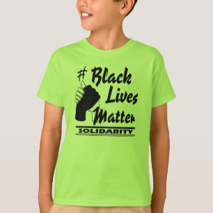 #Black lebt Angelegenheits-solidaritäts-Kinder T-Shirt
