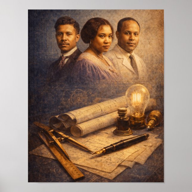 Black Legendary Inventors Poster (Vorne)