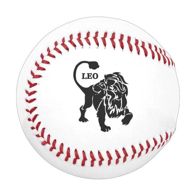 Black Leo Lion Zodiac Baseball (Vorderseite Links)