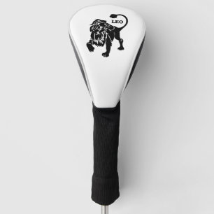 Black Leo Lion Zodiac Golf Headcover