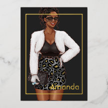 Black Leopard Fashion Birthday Party