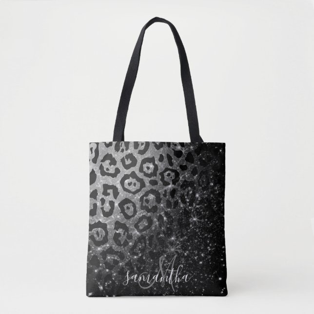 Black Leopard Print und Glitzer (Vorderseite)