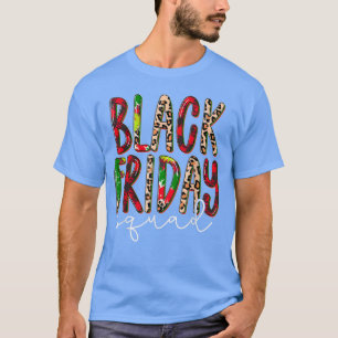 Black Leopard Red Kariert Friday Squad, Merry Chri T-Shirt