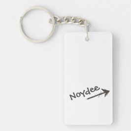 Black Lettering and Arrow on your Schlüsselanhänger