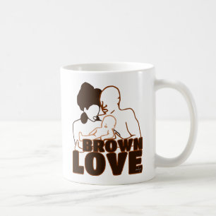 Black Liebe Brown Liebe Tasse