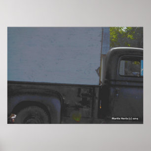 Black Lieferwagen Truck Poster