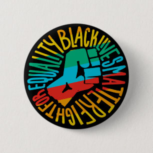 Black Lies Materie x lgbt stolz Flaggengleichheit  Button
