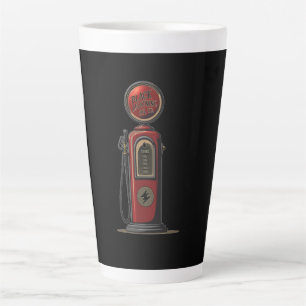 Black Lightning Oil Company Retro Gas Pump Milchtasse
