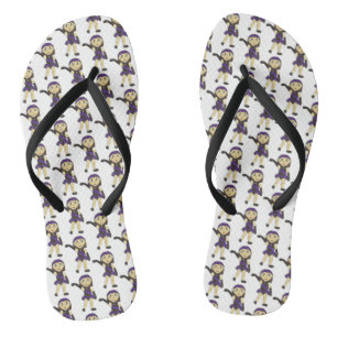 Black Lila Dance Erwägungsgrund Kostüm Jazz Tänzer Flip Flops