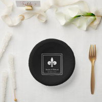 Black Lilie Wedding Paper Bowls