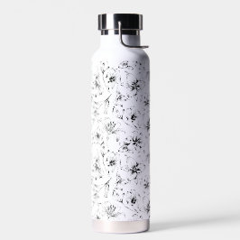 Black Lily Blume Trinkflasche