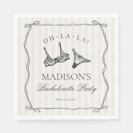 Black Lingerie Dusche Bachelorette Tischdekor Serviette