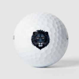Black Lion Face Golfball