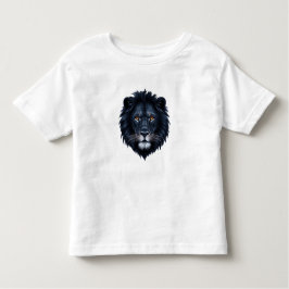 Black Lion Face Kleinkind T-shirt