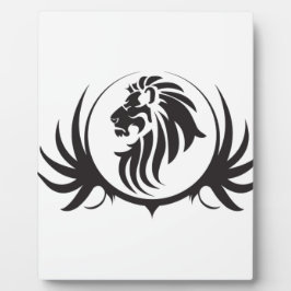 Black Lions Head Fotoplatte