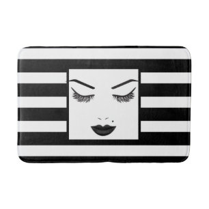 Black Lips Schönheits-Make-up Gesicht Wimpern & Au Badematte