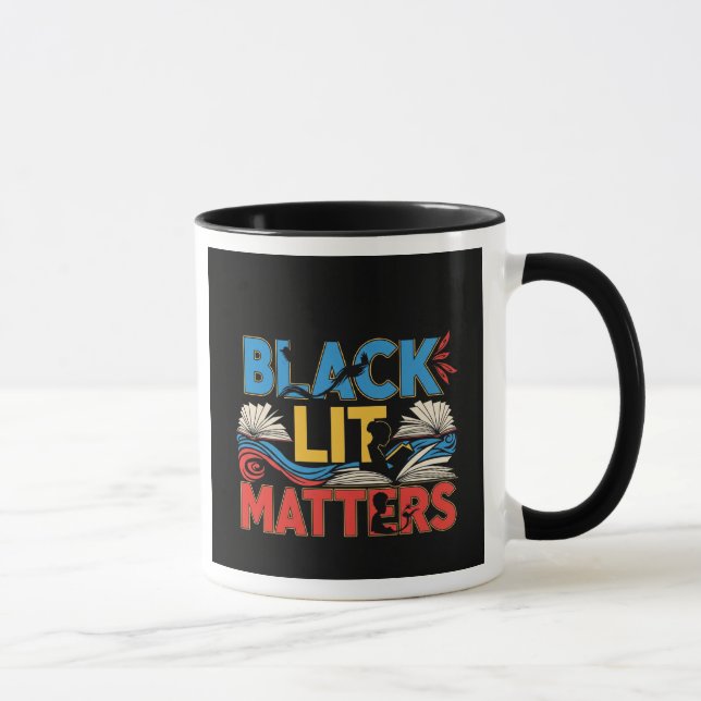 Black Lit Matters | Bold Afrocentric Literary  Tasse (Rechts)