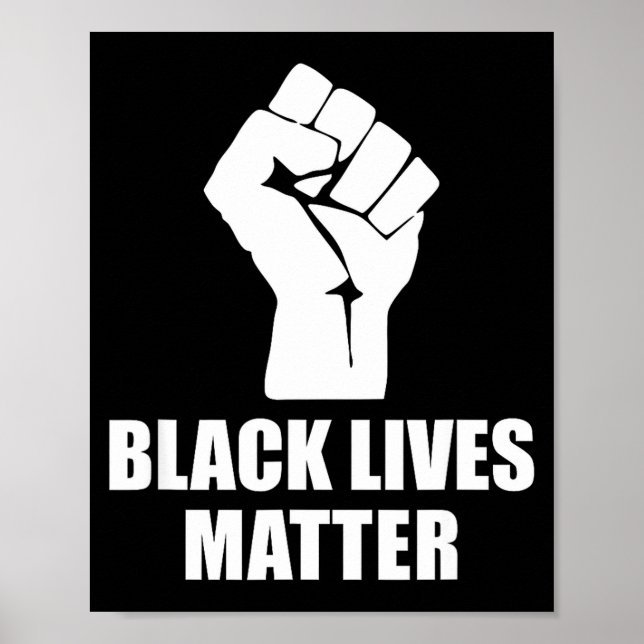 Black Lives Blm Human Rights Black History Month  Poster (Vorne)