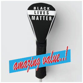 Black Lives Match Golf Head Cover Headcover