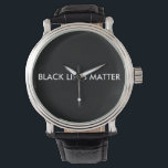 Black Lives Materie Armbanduhr<br><div class="desc">Schwarz lebt Matter Watch.</div>