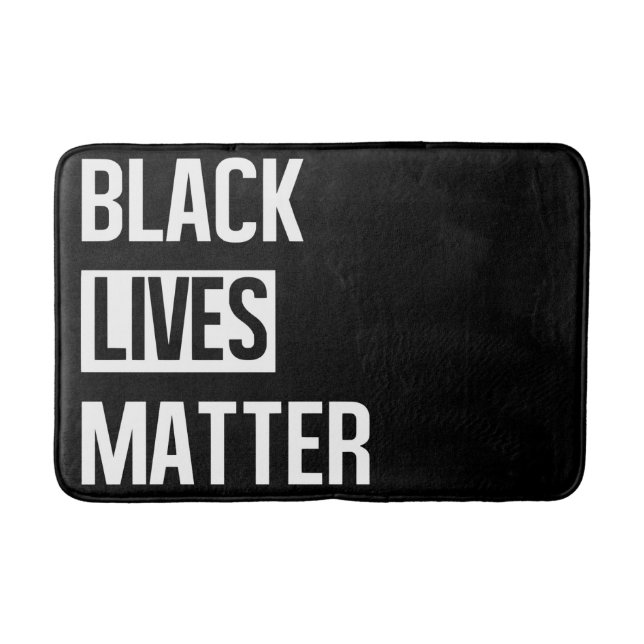 Black Lives Materie Badematte (Vorderseite)