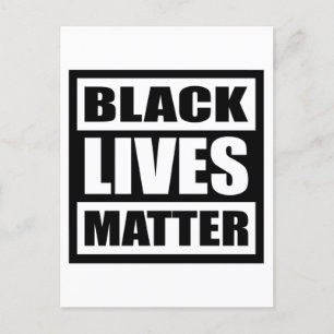 Black Lives Materie, Black History Monat, Gleichhe Postkarte