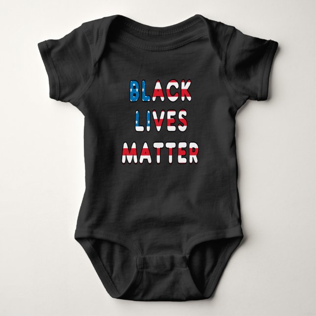 Black Lives Materie BLM Baby Strampler (Vorderseite)