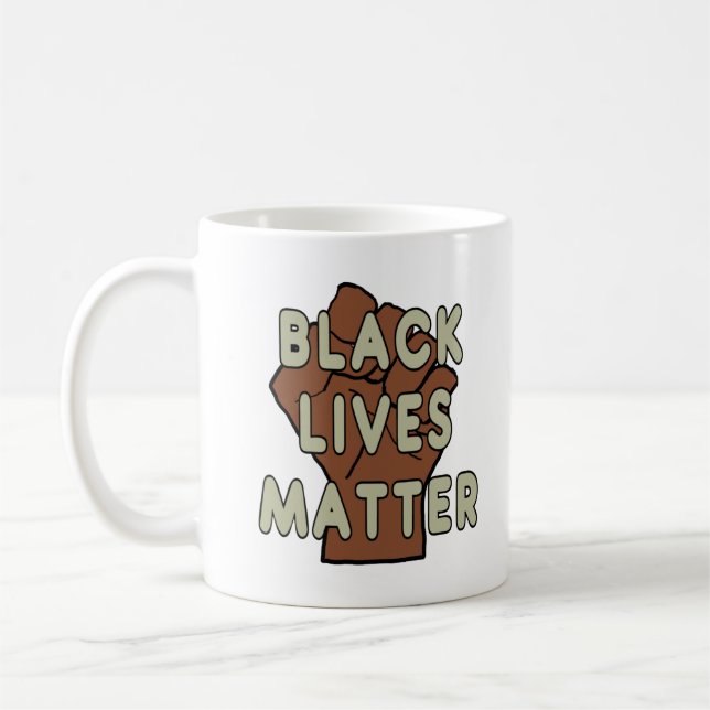 Black Lives Materie BLM Kaffeetasse (Links)