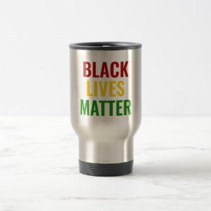 BLACK LIVES MATERIE BLM Monogramm Reisebecher