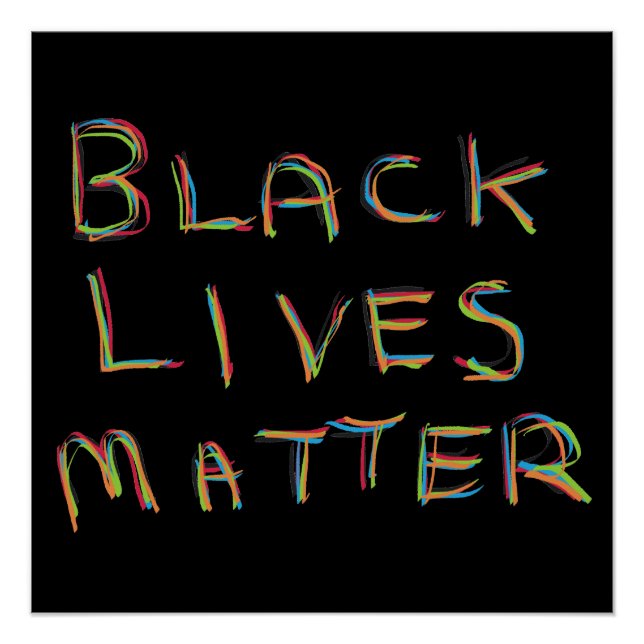Black Lives Materie BLM Poster (Vorderseite)